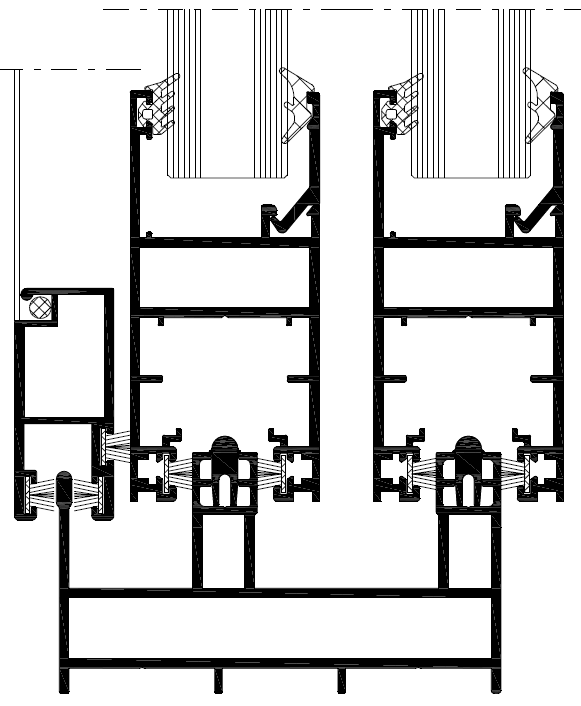 AD 35 S Yalıtımsız Sürme Doğrama Sistemi